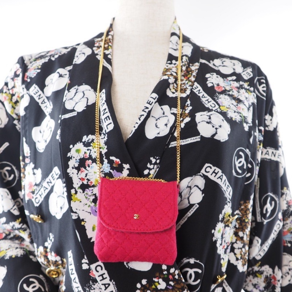 Vintage CHANEL Mode Et Maquillage Jersey Purse Bag - Picture 7 of 14